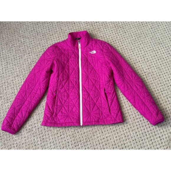 The North Face women's medium pink quilted jacket - Picture 1 of 8